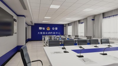 现代派出所办公室3D模型下载